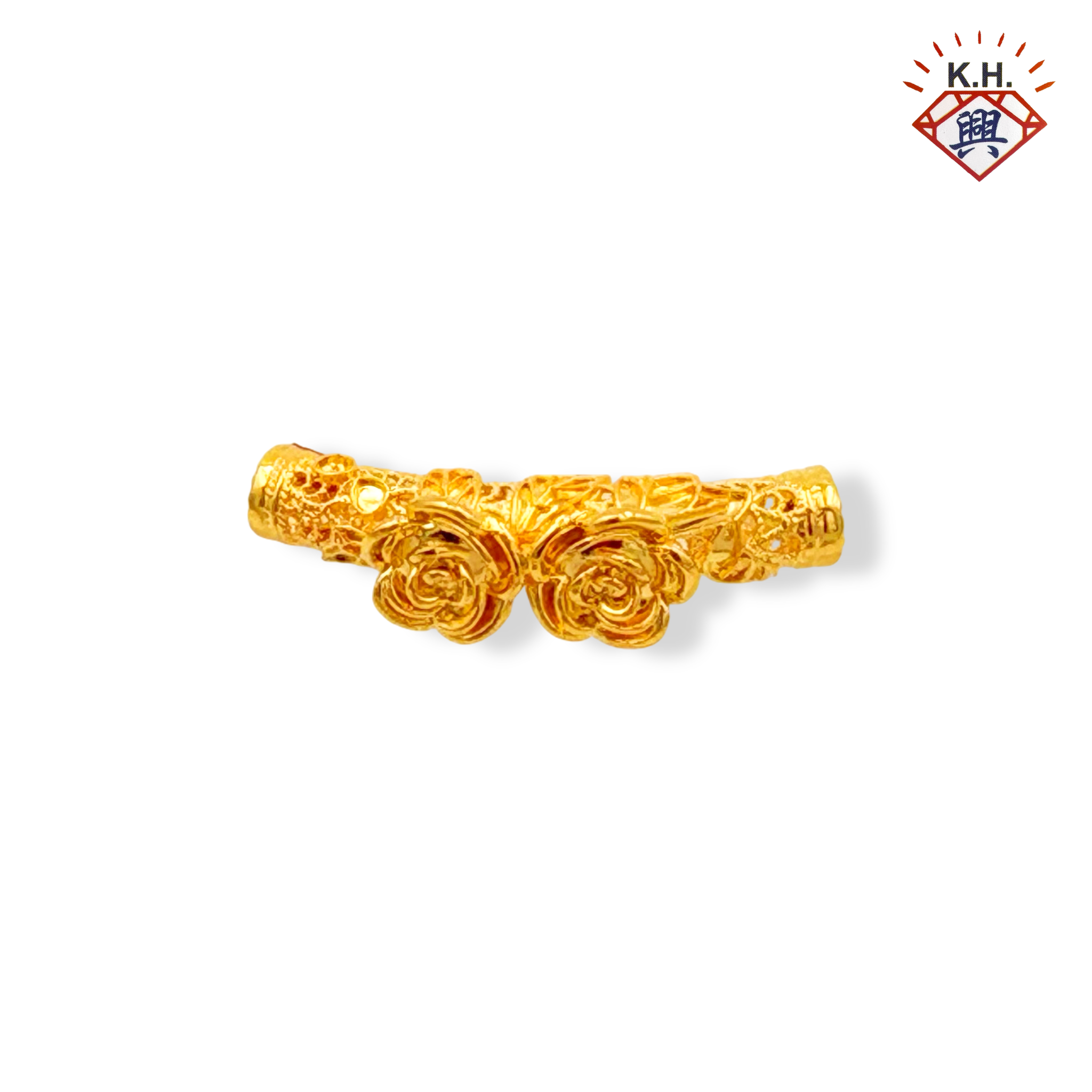 916 Gold Pendant – Buluh Perindu Dual Blossom