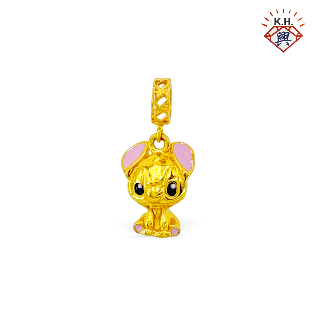 916 Gold Charm – Stitch