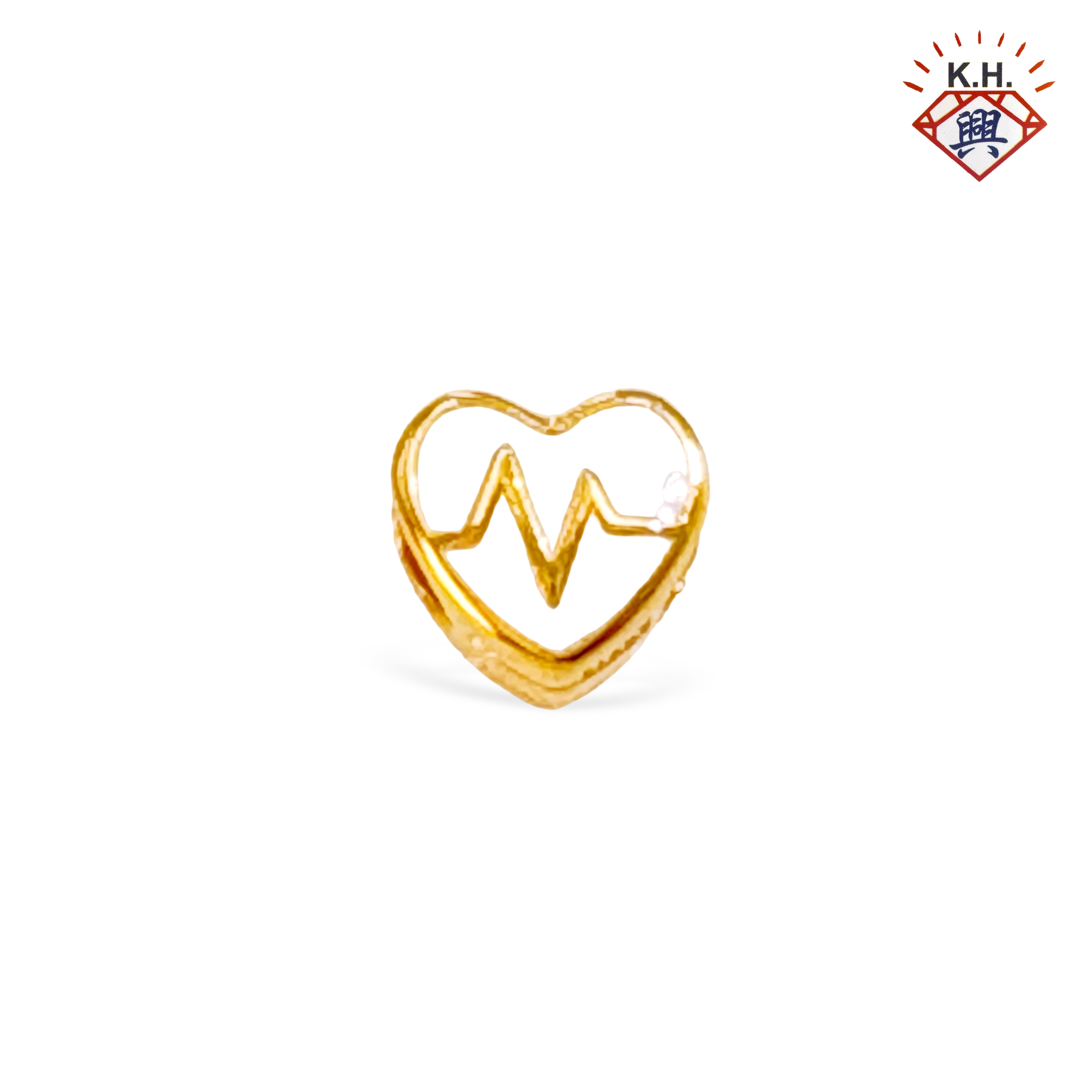 916 Gold Bead – Heartbeat Heart(心型心跳)