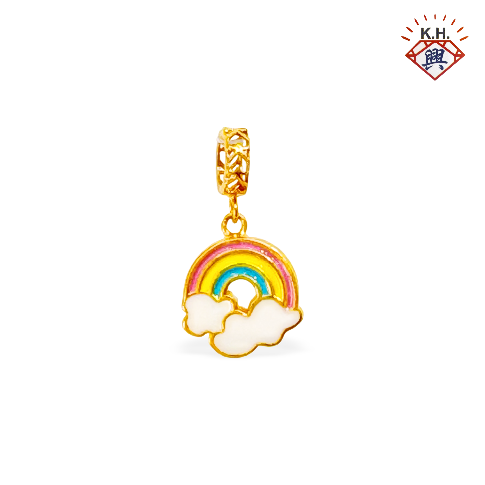 916 Gold Bead – Cloud Rainbow