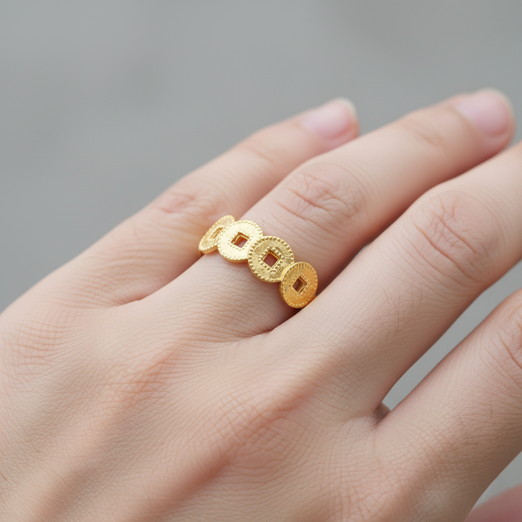 916 Gold Ring – 五帝钱
