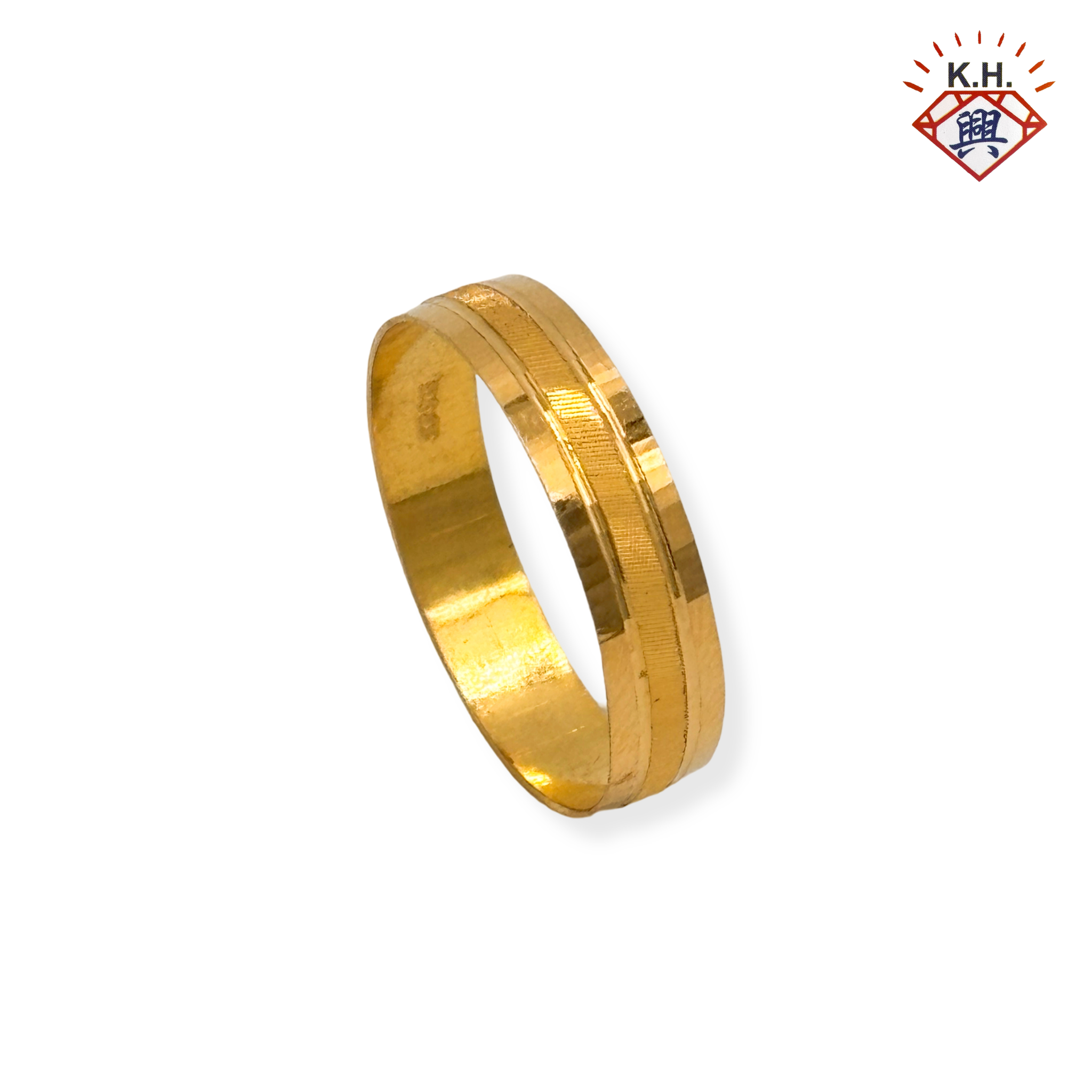 916 Gold Ring - Belah Rotan Line