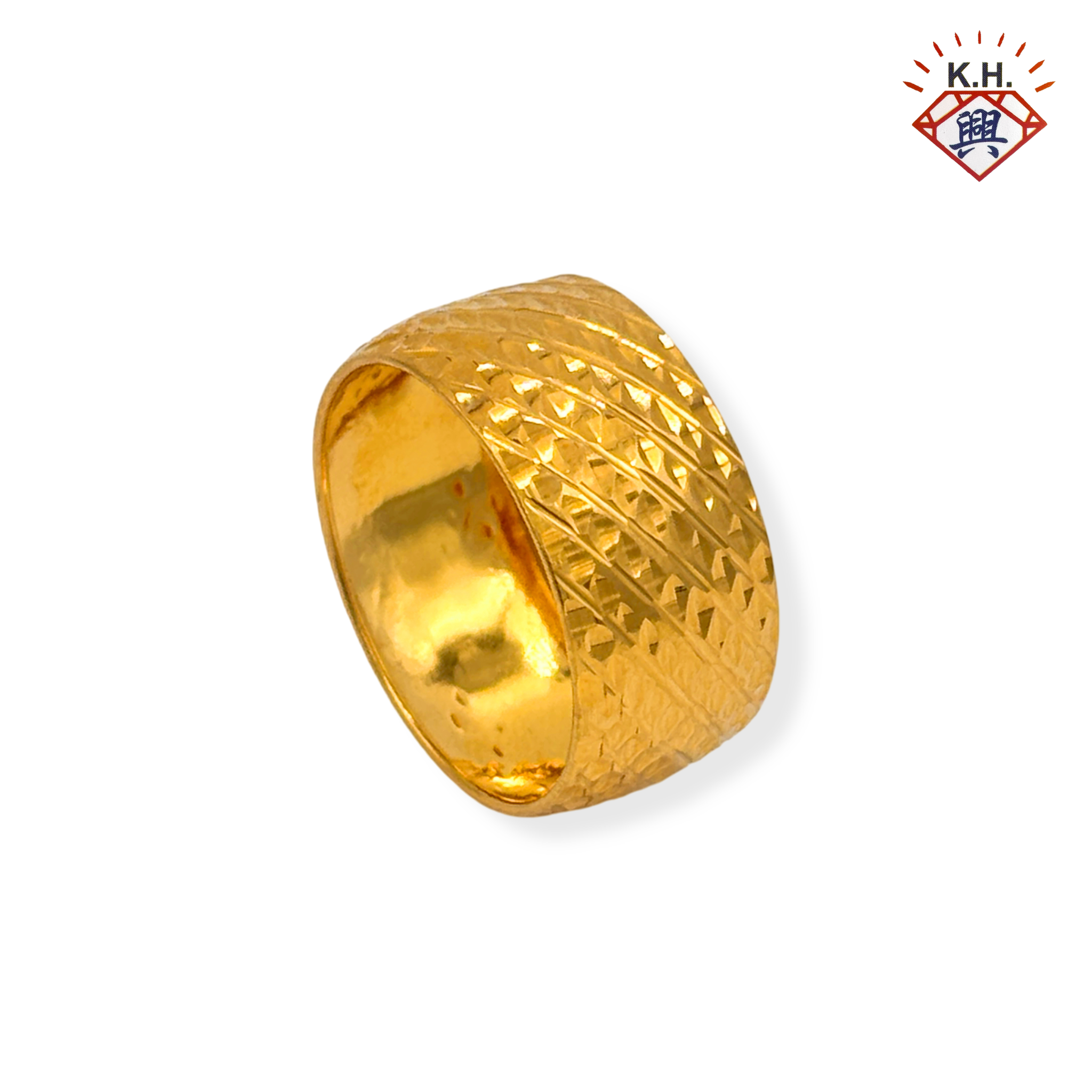916 Gold Ring - Belah Rotan NANAS