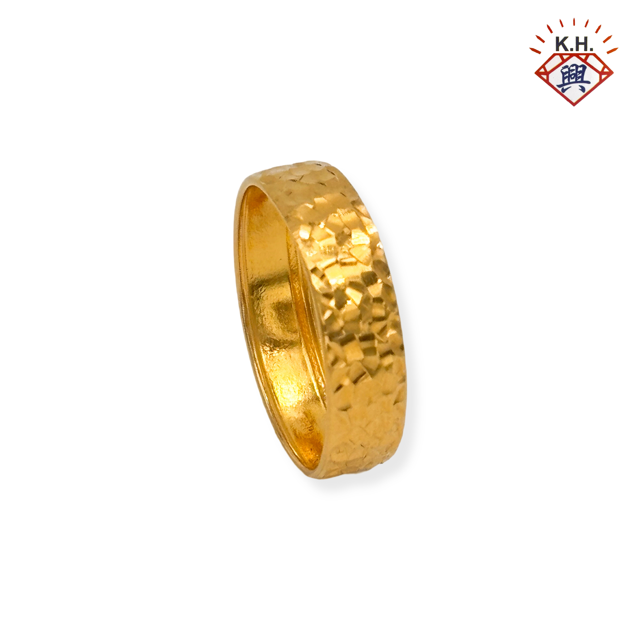 916 Gold Ring -Crushed Ice Hollow (碎碎冰(空)）