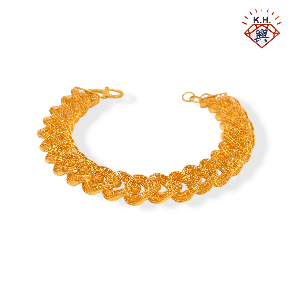 916 Gold Bracelet - DUBAI KAIT SATU (单扣)