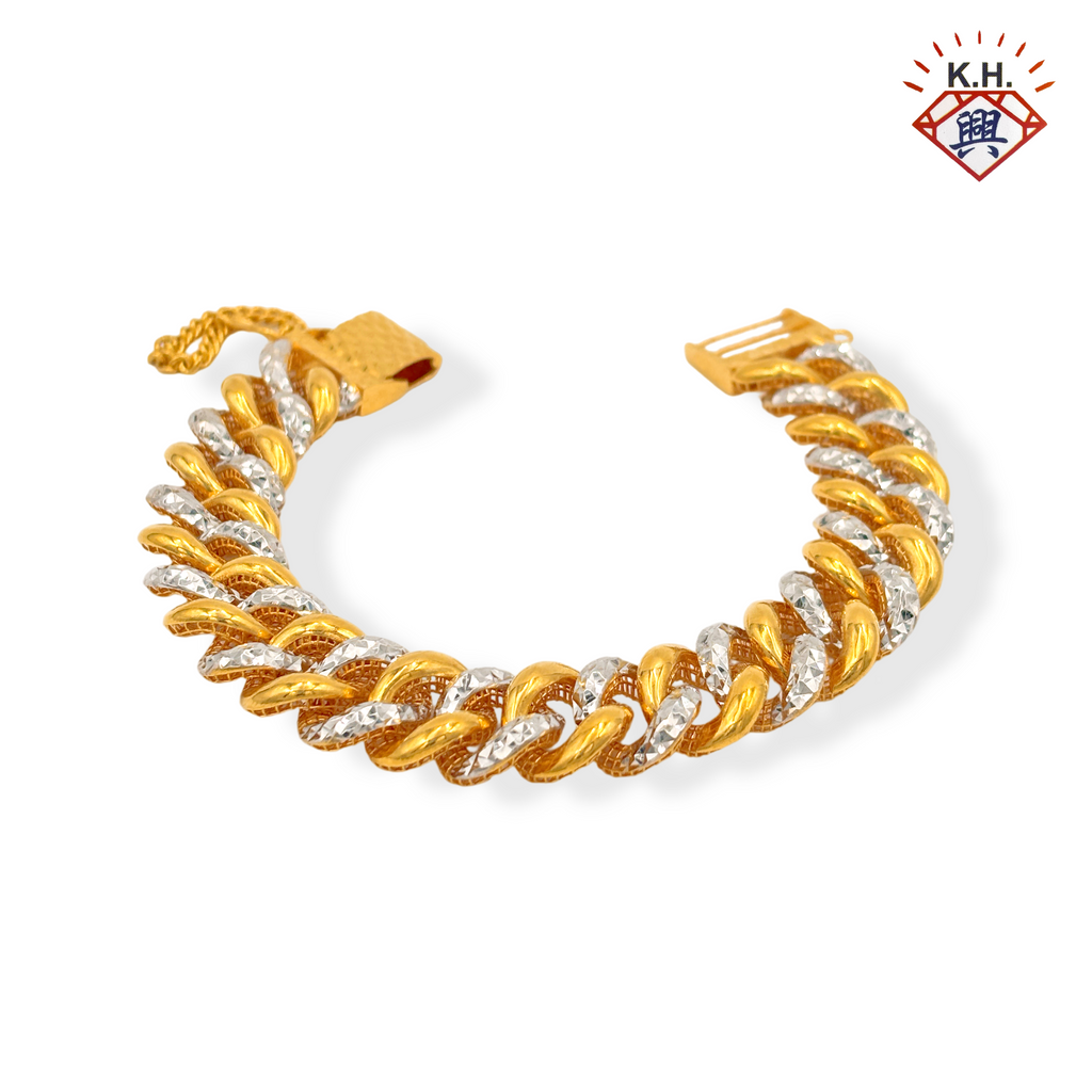 916 Gold Bracelet - DUBAI KAIT SATU (单扣)