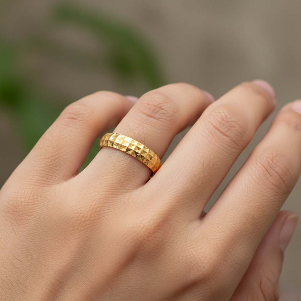 916 Gold Ring - Belah Rotan Lintah