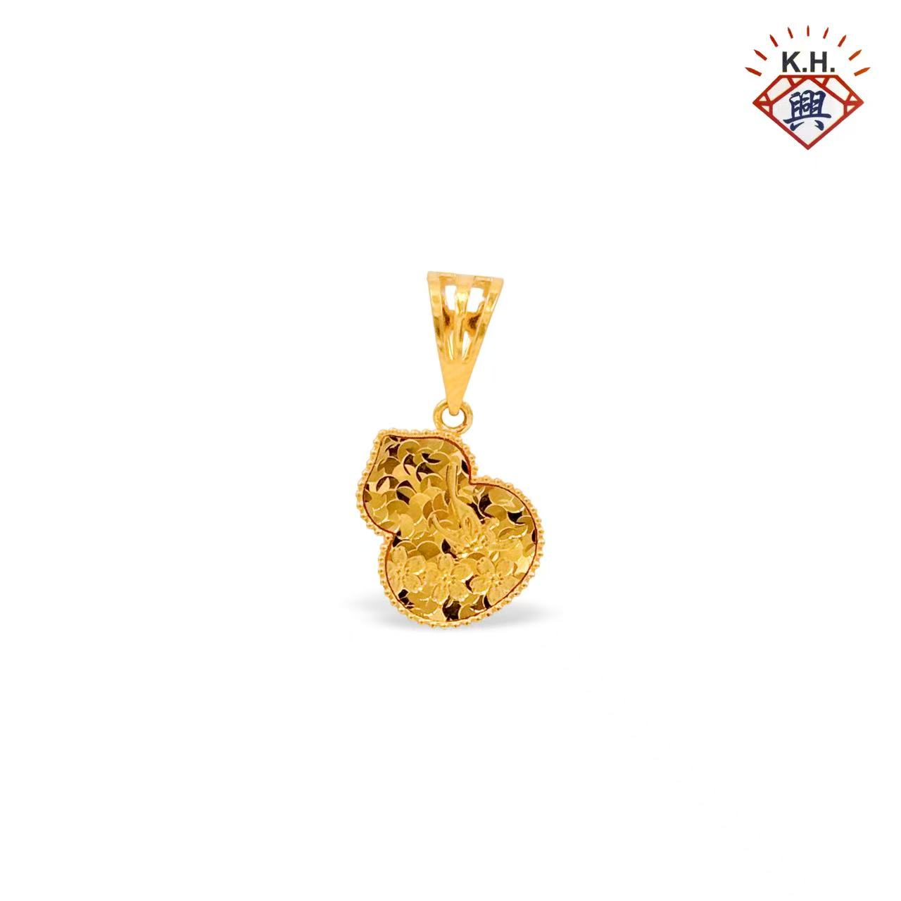 916 Gold Pendant – Shattered Ice Gourd(碎碎冰葫芦)