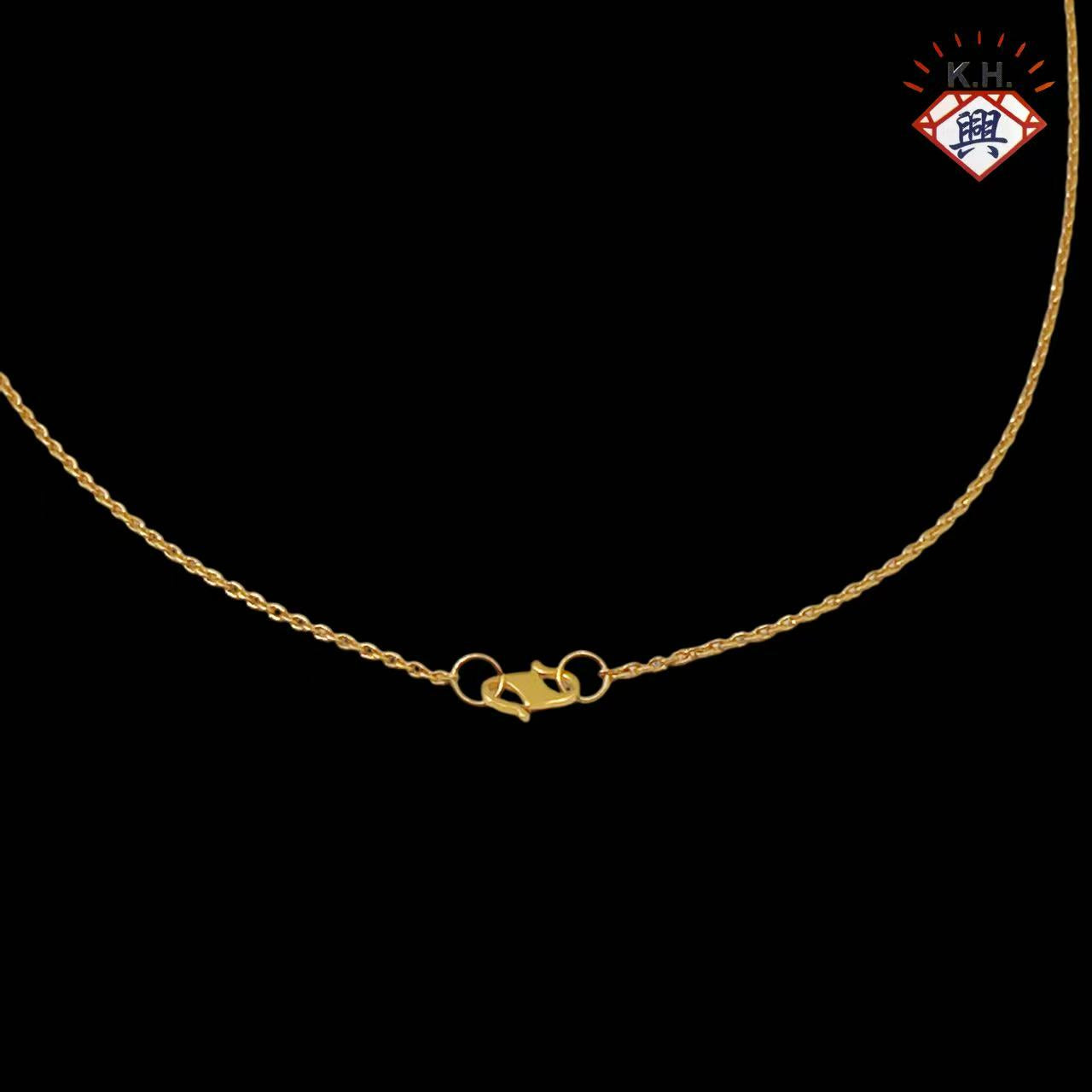 916 Gold Necklace – Sauh with Butterfly (万字链2蝴蝶-吊单蝴蝶)