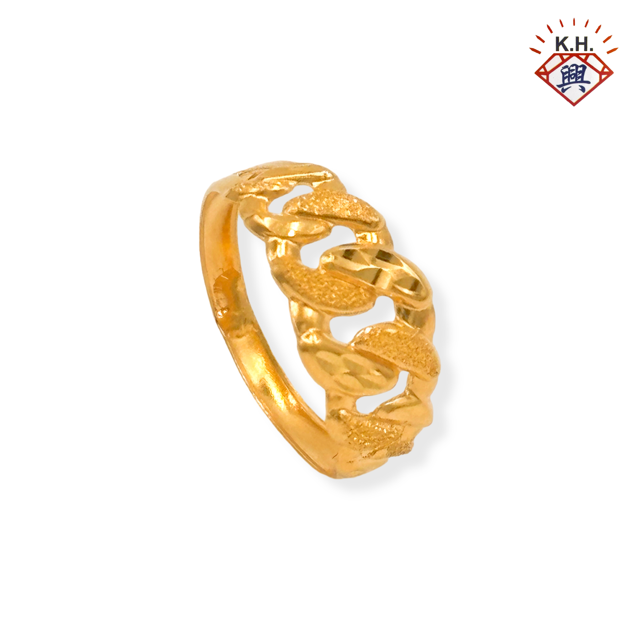 916 Gold Ring - Kait Satu Berpasir