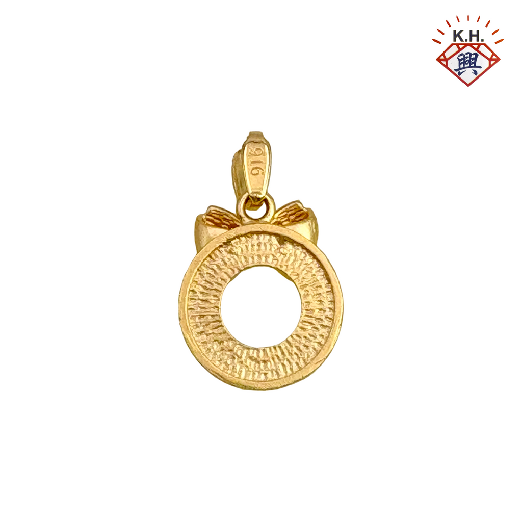 916 Gold Pendant – Ribbon (蝴蝶结)