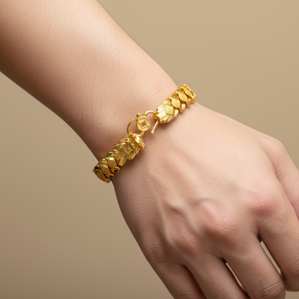 916 Gold Bracelet – Dragon Scale (龙鳞身手链)